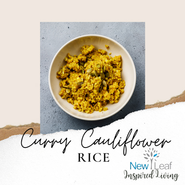 Curry Cauliflower Rice Recipe at New Leaf Inspired Living